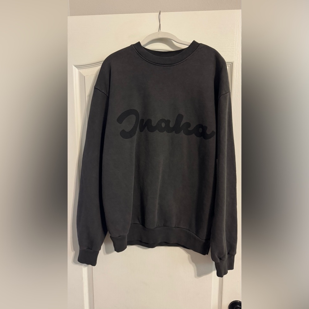 Inaka Power Black Crewneck Sweatshirt